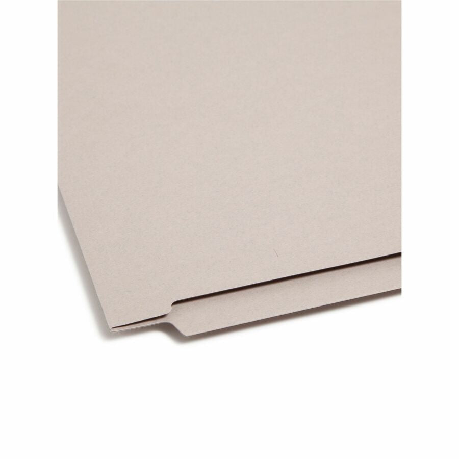 Smead Straight Tab Cut Letter Recycled Fastener Folder - 8 1/2’’ x 11’’ - 3/4’’ Expansion - 2 2B Fastener(s) - 2’’