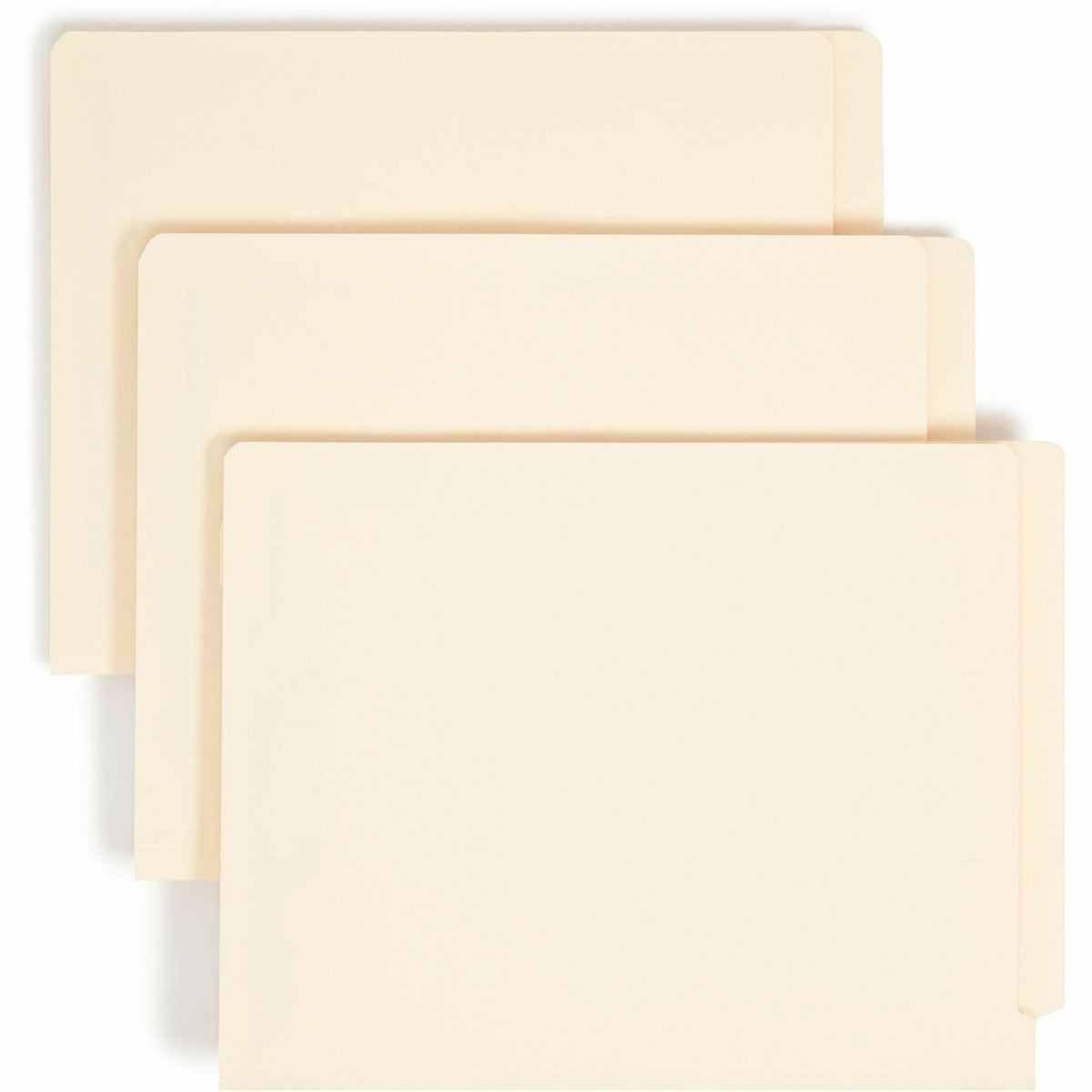 Smead Straight Tab Cut Letter Recycled Fastener Folder - 8 1/2’’ x 11’’ - 2 2B Fastener(s) - End Location - 1