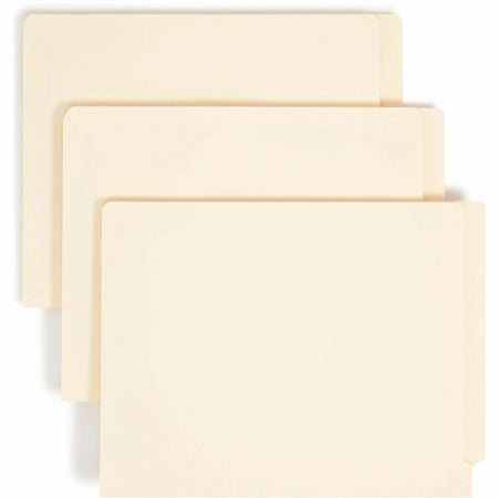 Smead Recycled Fastener Folder - Letter Size End Tab 2 Dividers - 50/Box - Folders