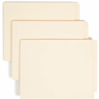 Smead Recycled Fastener Folder - Letter Size End Tab 2 Fasteners - Folders