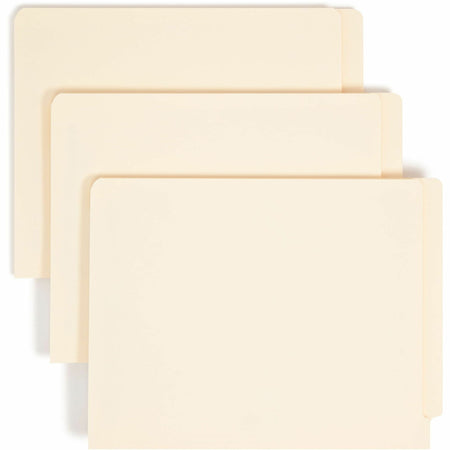 Smead Straight Tab Cut Letter Recycled Fastener Folder - 8 1/2’’ x 11’’ - 3/4’’ Expansion - 1 2B Fastener(s) - 2’’