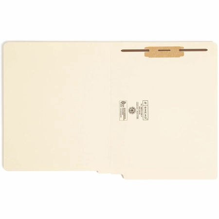 Smead Recycled Fastener Folder - Letter Size End Tab 3/4’’ Expansion - Folders