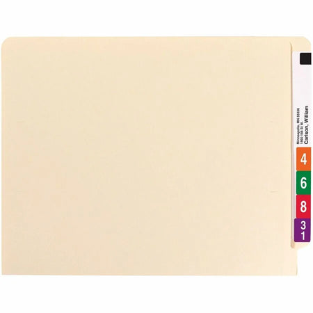 Smead Recycled Fastener Folder - Letter Size End Tab Manila - 50/Box - Folders