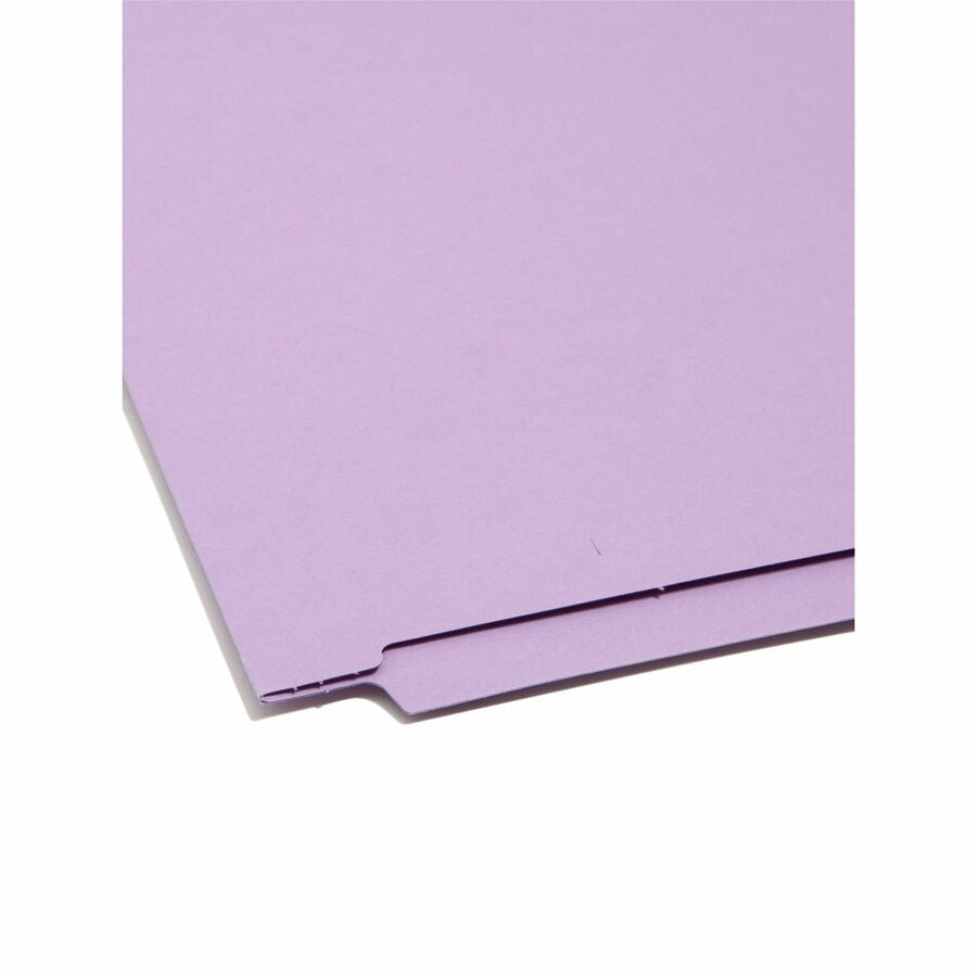 Smead Straight Tab Cut Letter Recycled Fastener Folder - 8 1/2’’ x 11’’ - 2 2B Fastener(s) - 2’’ Capacity - 11 pt.