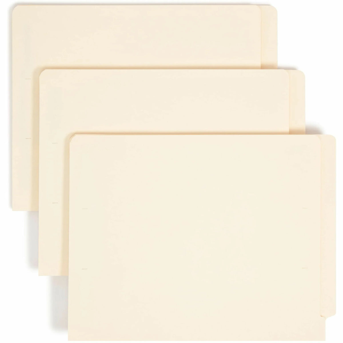 Smead Letter Recycled Fastener Folder 8 1/2’’ x 11’’ 50 / Carton Manila 2 2S Fastener(s) 11 pt. (SMD34118) - End Tab