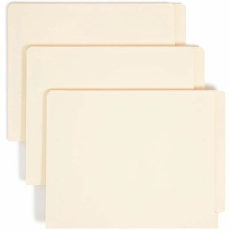 Smead Letter Recycled Fastener Folder 8 1/2’’ x 11’’ 50 / Carton Manila 2 2S Fastener(s) 11 pt. (SMD34118) - End Tab