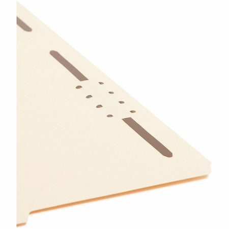 Smead 2/5 Tab Cut Letter Recycled Fastener Folder - 8 1/2’’ x 11’’ - 3/4’’ Expansion - 2 2K Fastener(s) - 2’’