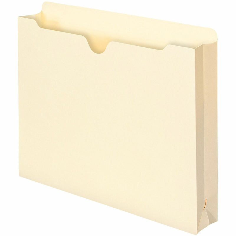 Smead Letter Recycled File Jacket - 8 1/2’’ x 11’’ - 2’’ Expansion - 11 pt. - 1 Plys - Manila - Slip Resistant - 10%