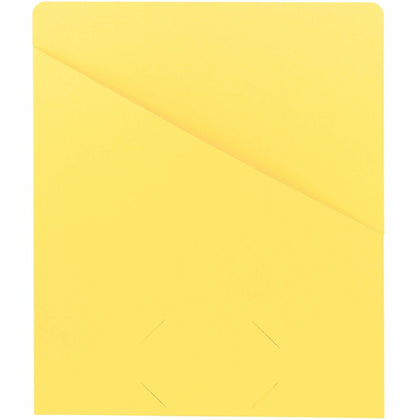 Smead Recycled File Jacket: 8 1/2’’ x 11’’ 11 pt Yellow - Eco-Friendly Pack - Filing Jackets & Pockets