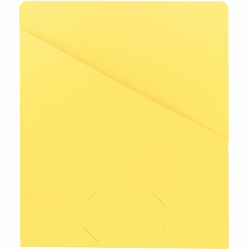 Smead Letter Recycled File Jacket - 8 1/2’’ x 11’’ - 11 pt. - Yellow - 10% - 25 / Pack - Filing Jackets & Pockets