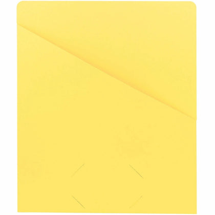 Smead Recycled File Jacket: 8 1/2’’ x 11’’ 11 pt Yellow - Eco-Friendly Pack - Filing Jackets & Pockets