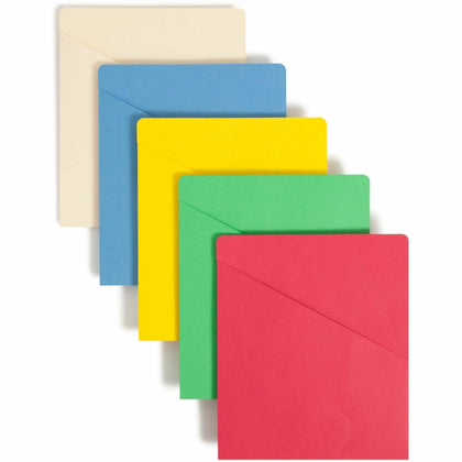 Smead Recycled File Jacket - 8.5’’ x 11’’ - 11 pt. - Assorted Colors - 25/Pack - Filing Jackets & Pockets