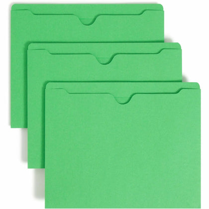 Smead Recycled File Jacket - Green 8.5’’ x 11’’ 11pt - 100/Box - Filing Jackets & Pockets