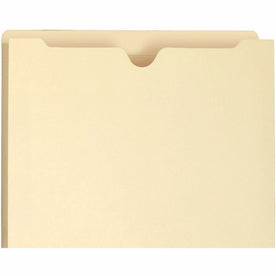 Smead Straight Tab Cut Letter Recycled File Jacket - 8 1/2’’ x 11’’ - 1 Expansion - 11 pt. - 2 Plys - Manila - Filing