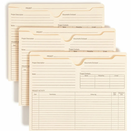 Smead Recycled File Jacket - Letter Size - 2’’ Expansion - 50/Box - Expanding Files