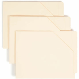 Smead Straight Tab Cut Letter Recycled File Jacket - 8 1/2’’ x 11’’ - 11 pt. - 2 Plys - Manila - 10% - 100 / Box - End