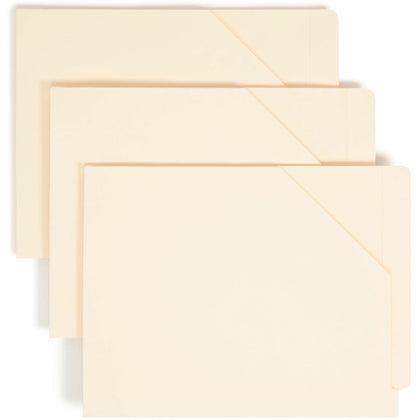 Smead Recycled File Jacket - Letter Size - Manila - 100/Box - End Tab Folders