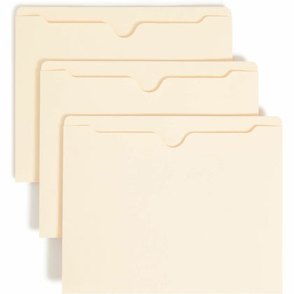 Smead Recycled File Jacket - Letter Size - Manila - 100/Box - Filing Jackets & Pockets