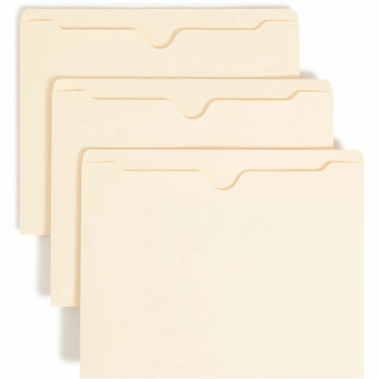 Smead Recycled File Jacket - Letter Size - Manila - 100/Box - Filing Jackets & Pockets