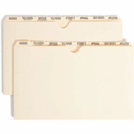 Smead Recycled File Jacket: Manila Tab Divider Set - Legal Dividers