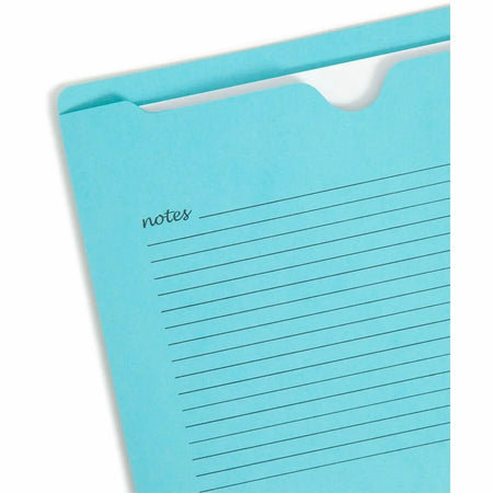 Smead Recycled File Jackets - Colorful Tab Cut - 8 1/2’’ x 11’’ - 12 Pack - Filing & Pockets