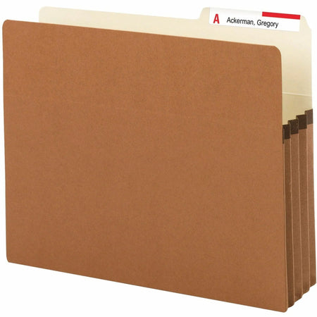 Smead Recycled File Pocket: 2/5 Tab Cut 3 1/2’’ Expansion Tear Proof - 25/Box - Filing Jackets & Pockets