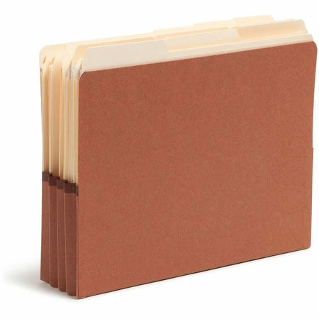 Smead Recycled File Pocket: 8 1/2’’ x 11’’ 3 Expansion End Tab Redrope - 10/Box - Folders