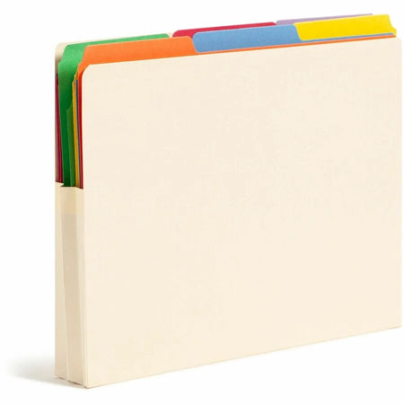 Smead Recycled File Pocket: Letter Size 1 3/4’’ Expansion - 25/Box - End Tab Folders