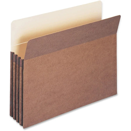 Smead Recycled File Pocket: Letter Size 3.5’’ Expansion Redrope - 50/Box - Filing Jackets & Pockets