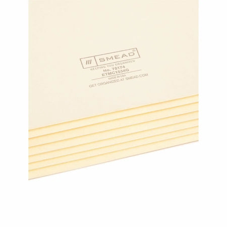 Smead Recycled File Pocket - Letter Size - 5 1/4’’ Expansion - 10/Box - End Tab Folders