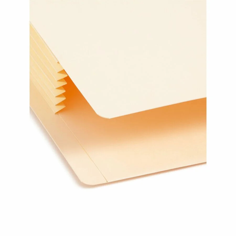 Smead Recycled File Pocket - Letter Size - 5 1/4’’ Expansion - 10/Box - End Tab Folders