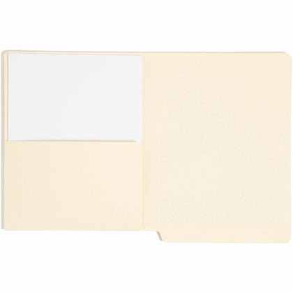 Smead Recycled File Pocket - Letter Size - Heavyweight Manila - 50/Box - End Tab Folders