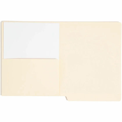 Smead Recycled File Pocket - Letter Size - Heavyweight Manila - 50/Box - End Tab Folders