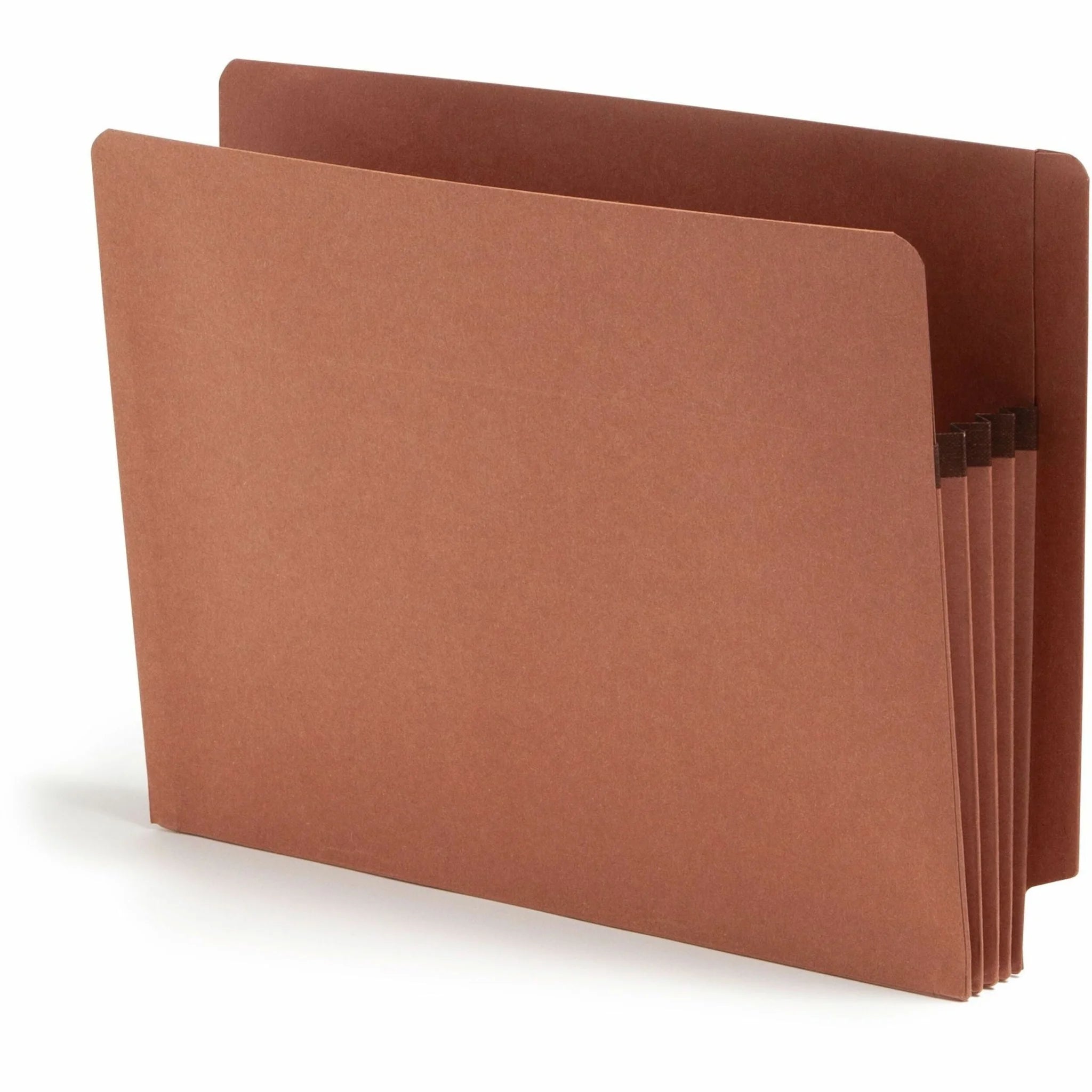 Smead Recycled File Pocket - Letter Size - Redrope - Tear Resistant - 25/Box - End Tab Folders