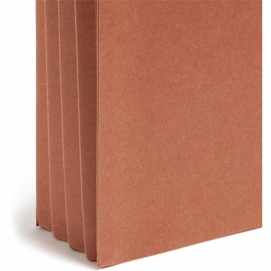 Smead Recycled File Pocket - Letter Size - Redrope - Tear Resistant - 25/Box - End Tab Folders
