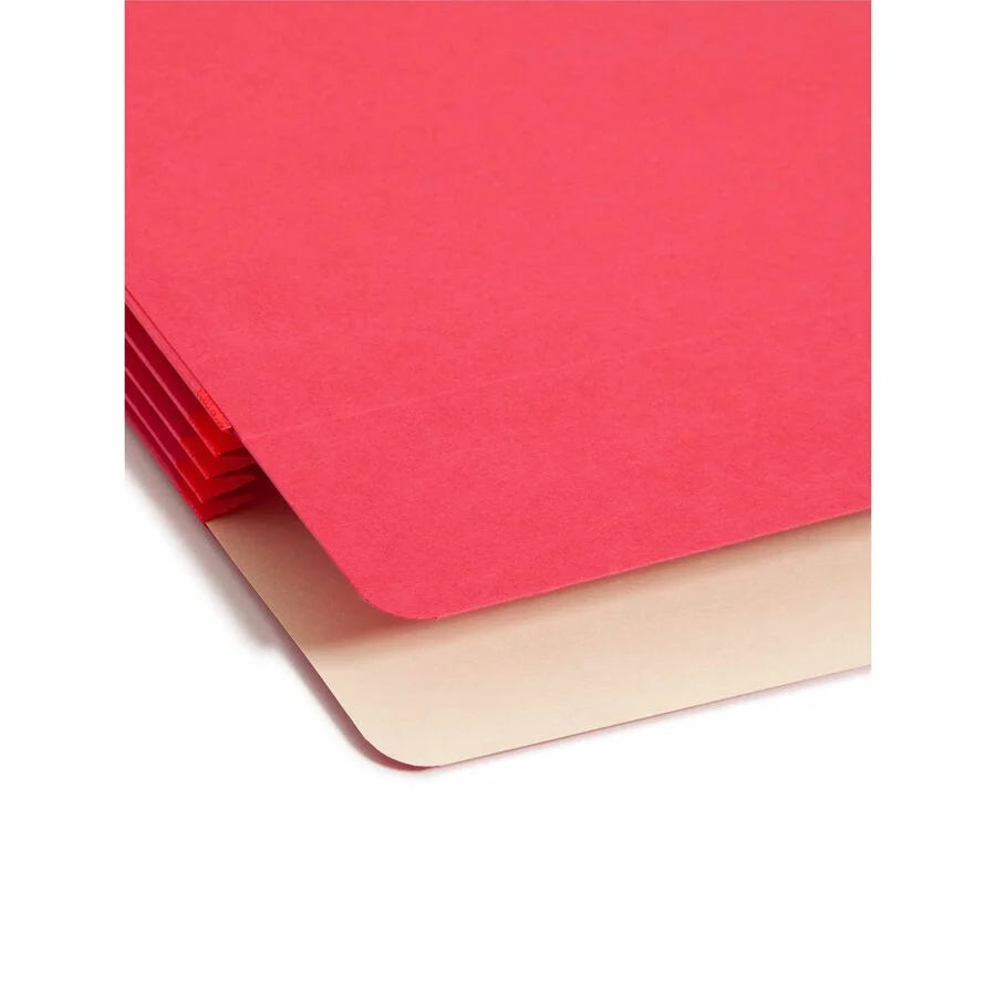 Smead Recycled File Pocket: Red Tear Resistant 3.5’’ Expansion - Filing Jackets & Pockets
