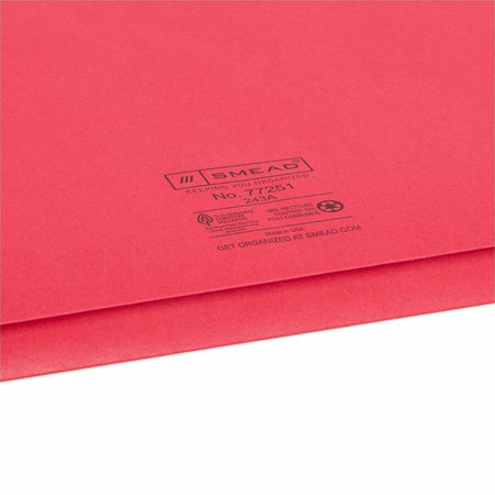Smead Recycled File Wallet - 11 3/4’’ x 9 1/2’’ - 2’’ Expansion - pt. - Blue Green Red Yellow - Expanding Files