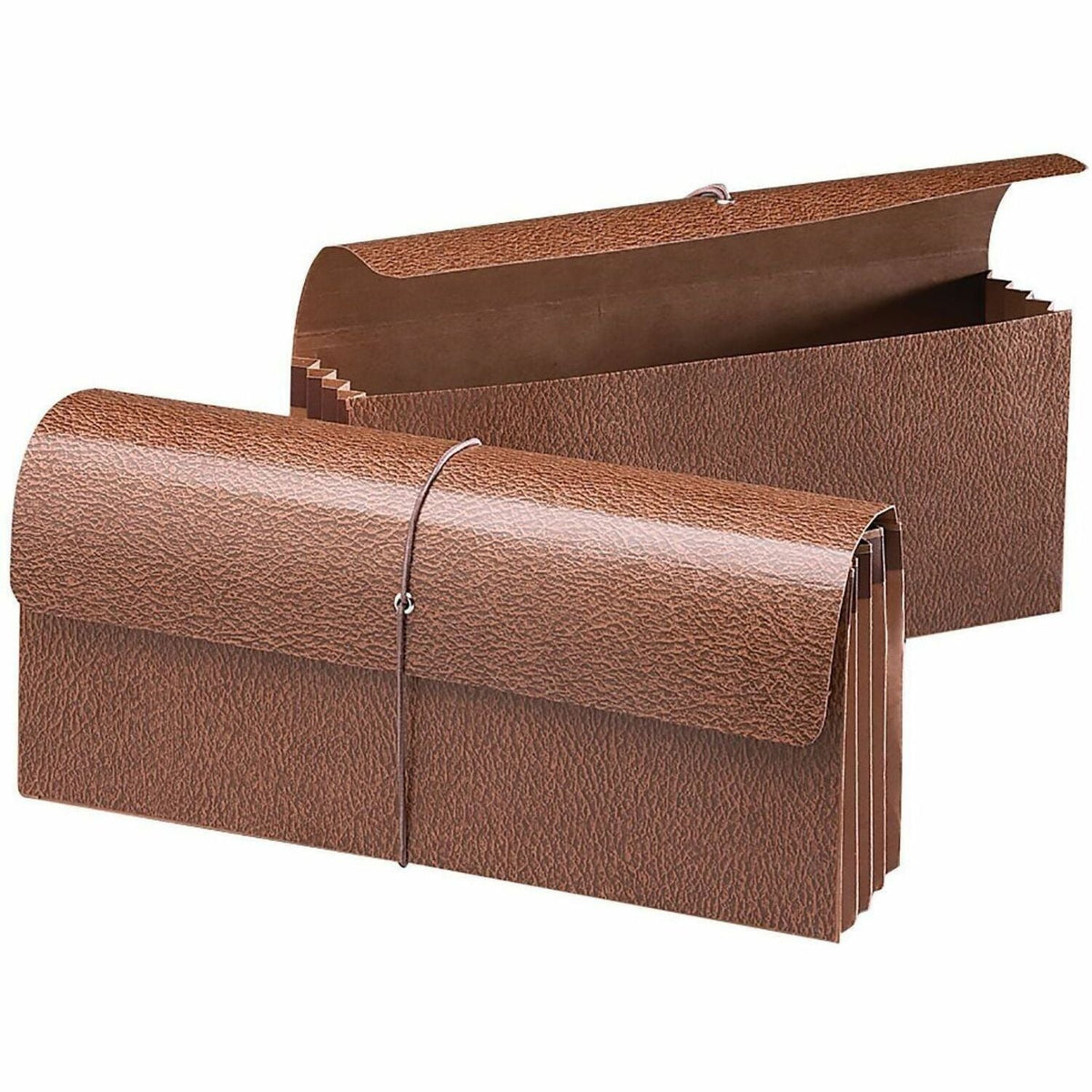 Smead Recycled File Wallet - 12’’ x 5’’ - Capacity3 1/2’’ Expansion - Redrope - 30% - 1 Each - Expanding Files