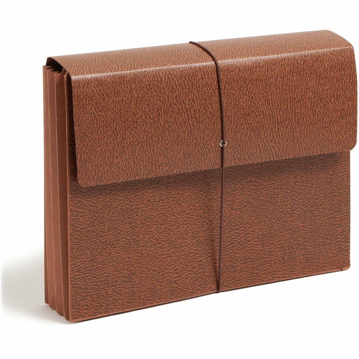 Smead Letter Recycled File Wallet - 8 1/2’’ x 11’’ - 3 Expansion - Redrope - Elastic Closure Reinforced Gusset Flap