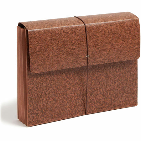 Smead Letter Recycled File Wallet - 8 1/2’’ x 11’’ - 3 Expansion - Redrope - Elastic Closure Reinforced Gusset Flap