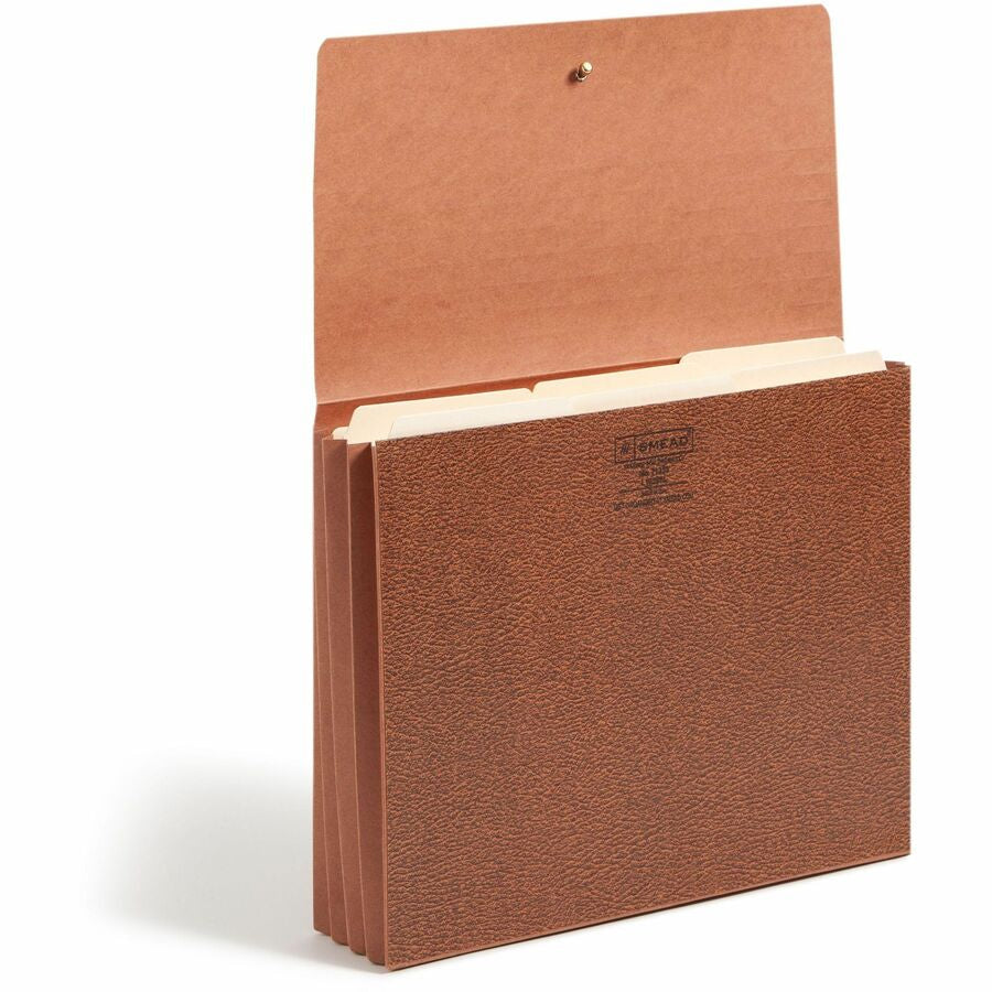Smead Letter Recycled File Wallet - 8 1/2’’ x 11’’ - 3 Expansion - Redrope - Elastic Closure Reinforced Gusset Flap