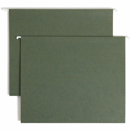 Smead Recycled Hanging Folders: 1’’ Expansion 11pt Standard Green - Folders & Accessories