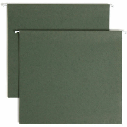 Smead Recycled Hanging Folders: 3’’ Expansion 11pt Standard Green - Folders & Accessories