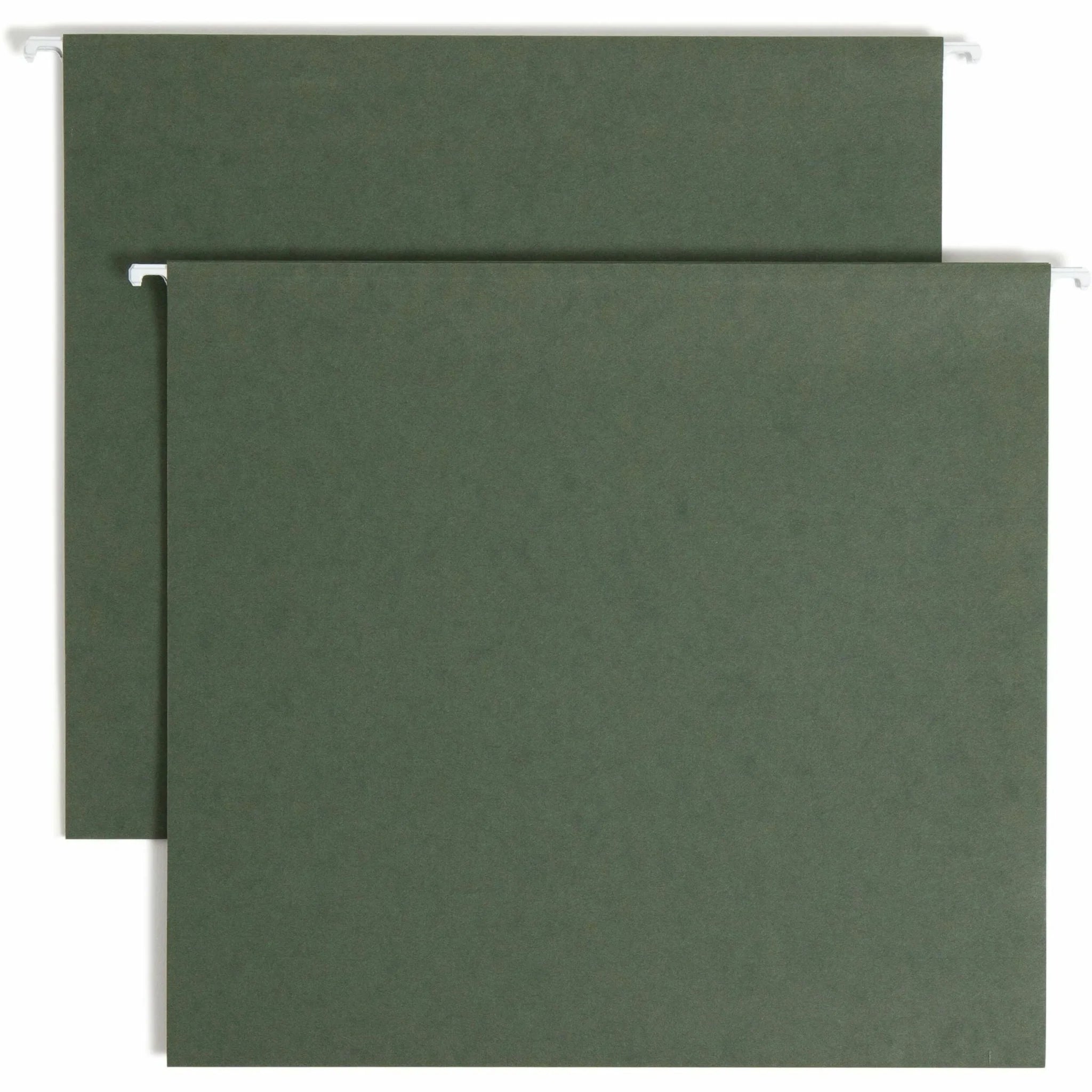 Smead Recycled Hanging Folders: 3’’ Expansion 11pt Standard Green - Folders & Accessories