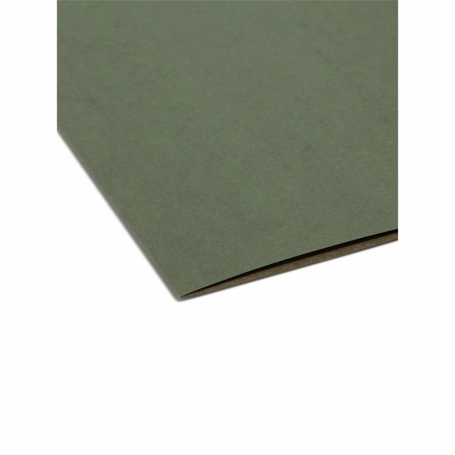 Smead Recycled Hanging Folders: 8 1/2’’ x 11’’ 2’’ Expansion Vinyl Standard Green - Folders & Accessories