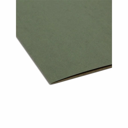 Smead Recycled Hanging Folders: 8 1/2’’ x 11’’ 2’’ Expansion Vinyl Standard Green - Folders & Accessories