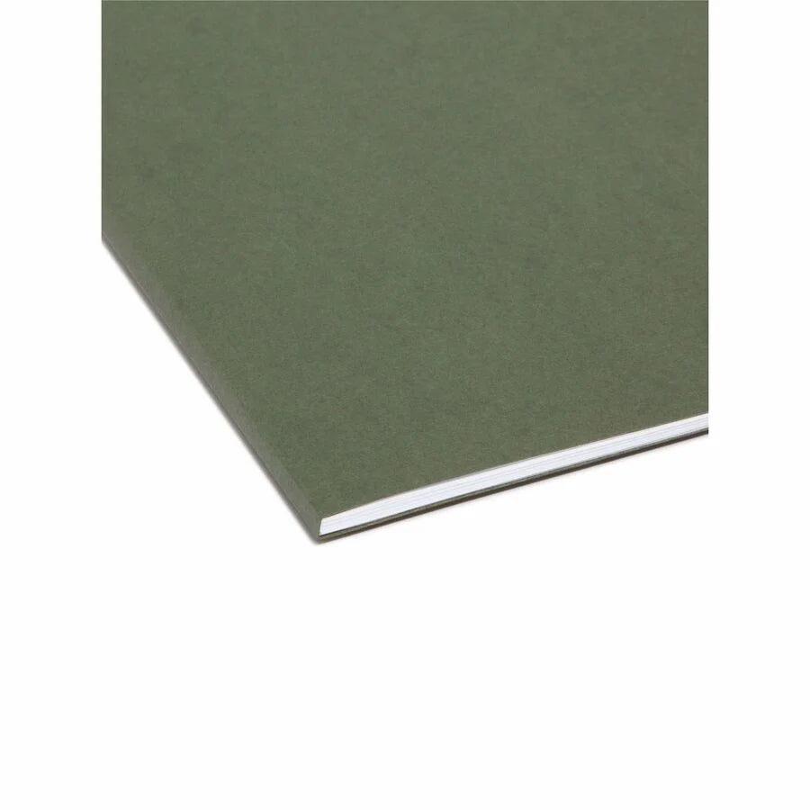Smead Recycled Hanging Folders: 8 1/2’’ x 11’’ 2’’ Expansion Vinyl Standard Green - Folders & Accessories