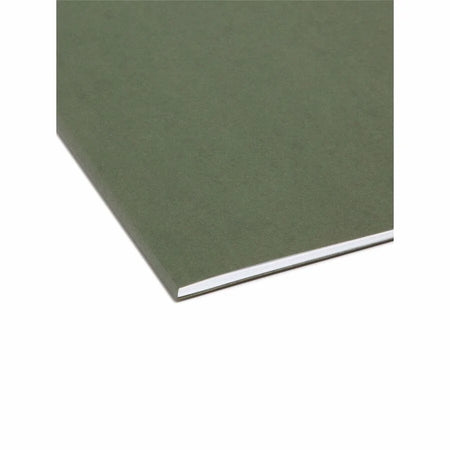 Smead Recycled Hanging Folders: 8 1/2’’ x 11’’ 2’’ Expansion Vinyl Standard Green - Folders & Accessories