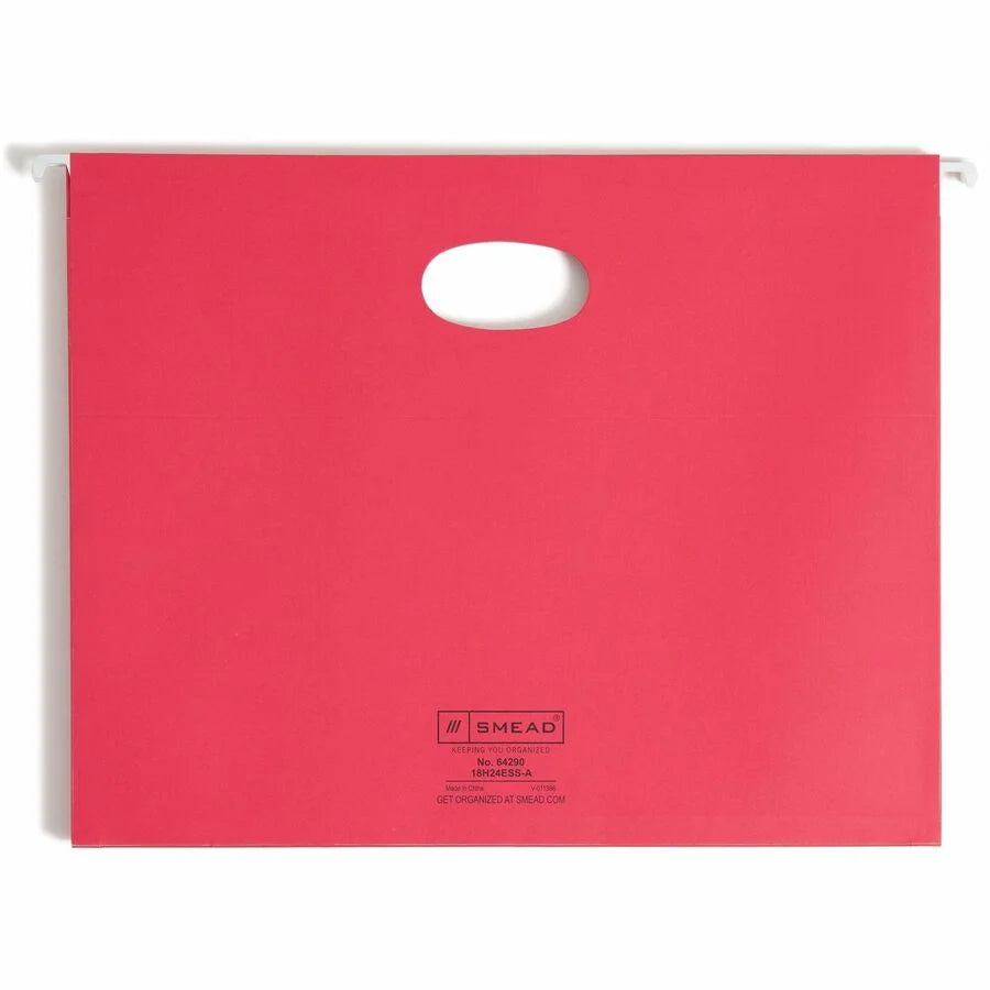 Smead Recycled Hanging Folders - 8.5’’ x 11’’ - 3.5’’ Expansion - Assorted Colors - 4/Pack - & Accessories