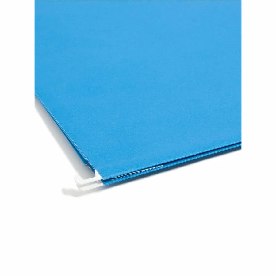 Smead 1/5 Tab Cut Letter Recycled Hanging Folder - 8 1/2’’ x 11’’ - 3’’ Expansion - Top Location - Assorted Position
